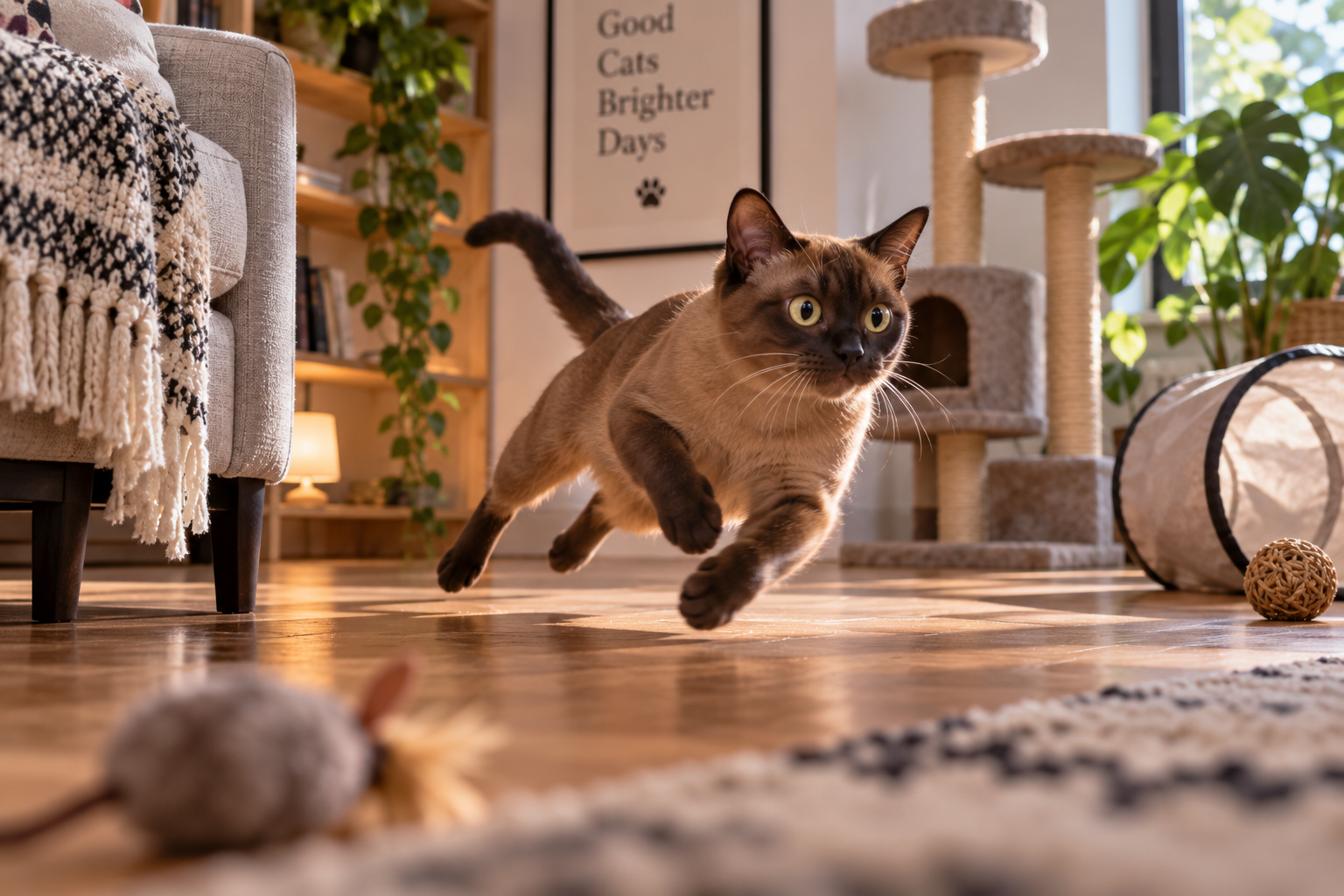 Your Cat Was Asleep Five Minutes Ago—So Why Are They Suddenly Sprinting Across the House?