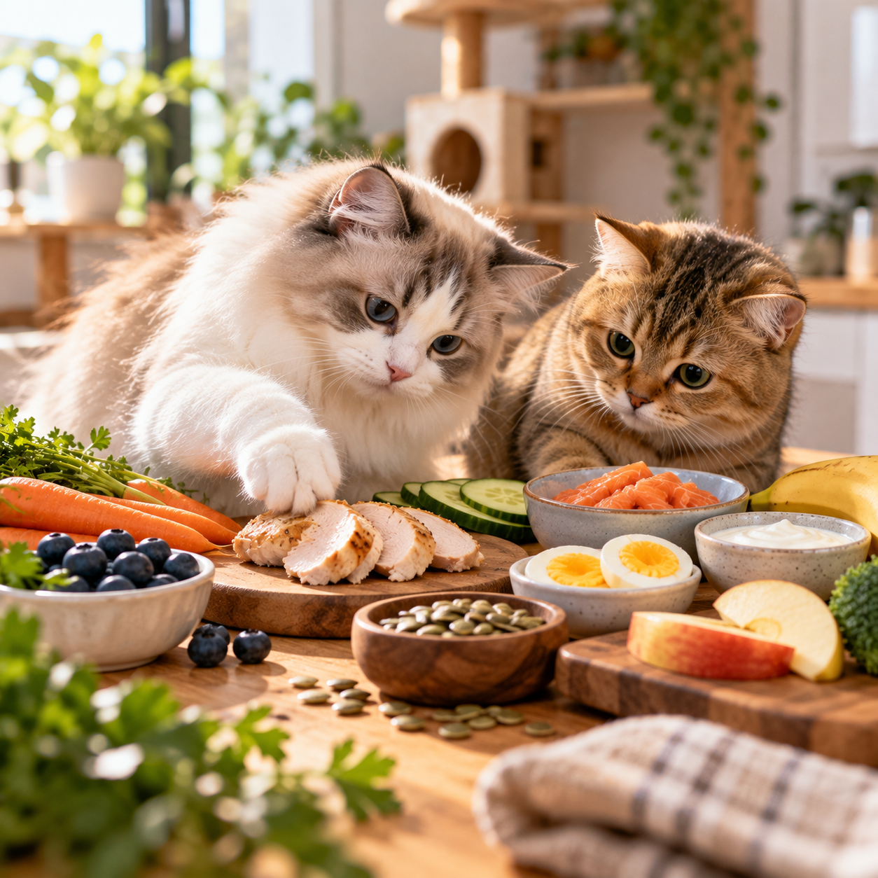 11 Human Foods Cats Can Eat as an Occasional Treat